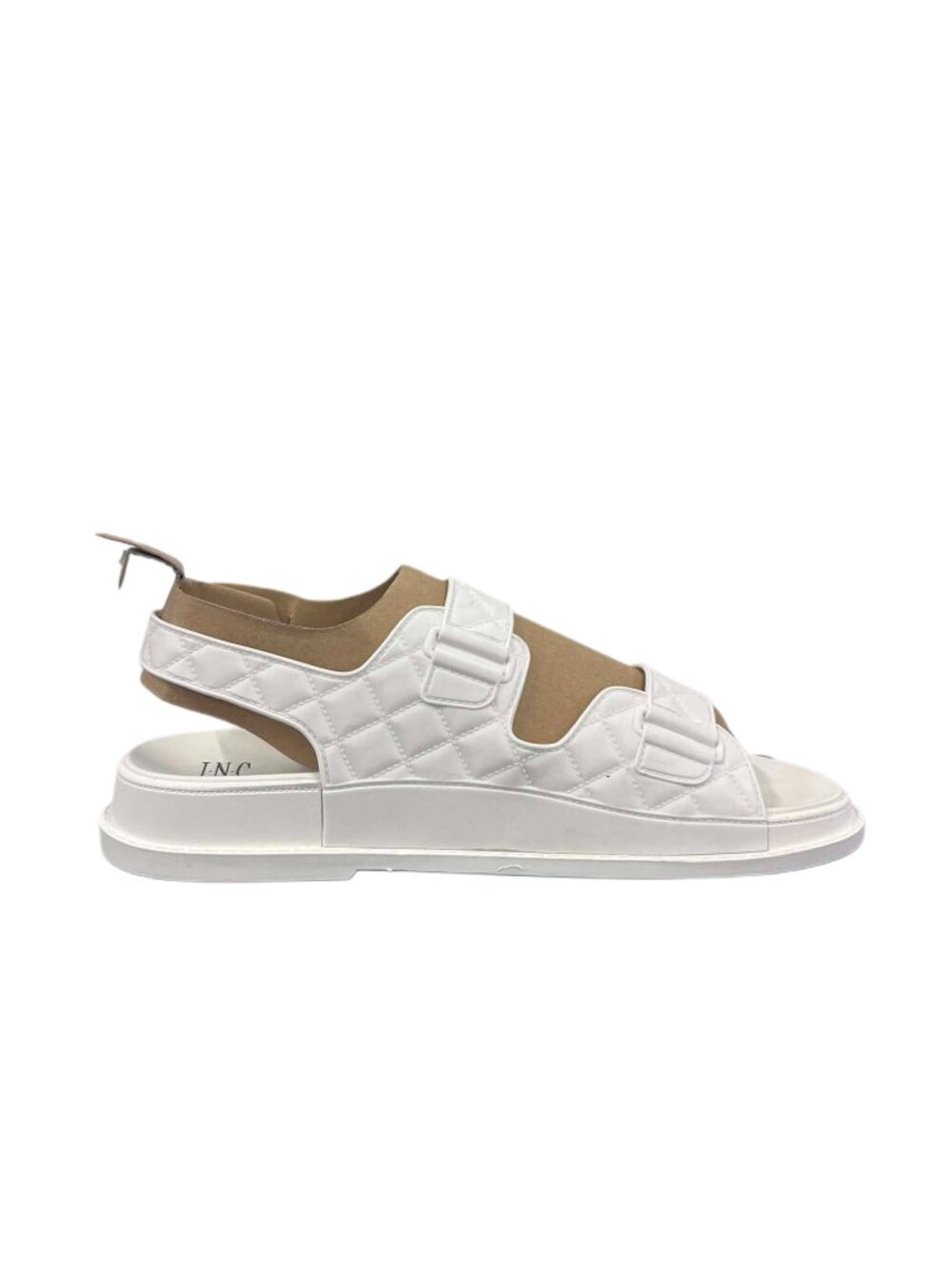 INC Women's Liyana Wedge Slingback White Sandals Size 10 - P1
